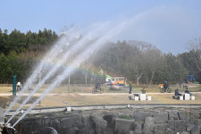 울산 태화강국가정원 오산못 분수대 무지개  
