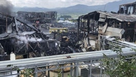 충주 접착제 제조공장 화재 12시간 만에 완전 진화…8명 부상 1명 실종