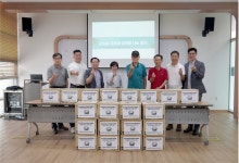 안산(갈산)산치성제 보존회, 강일동 경로당 삼계탕 200인분 전달식 진행