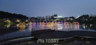 순천시, 조례호수공원 음악분수 본격 가동