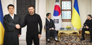 박기창 주우크라이나대사, 젤렌스키 대통령에게 신임장 제출