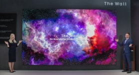 [SR 새상품] 벽과 하나 된 스크린...삼성전자,  마이크로 LED 적용 75형 스크린 최초 공개