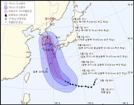 [10호 태풍 하이선 특보] 최대풍속 50m/s 초강력 …7~8일 한반도 강타 또 비상