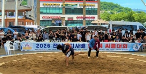 영광서 전남도지사배 씨름대회 성황…꿈나무 200여명 모래판 열전