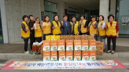 부안 백산면 적십자봉사회, 경로당에 멸치·국수 전달