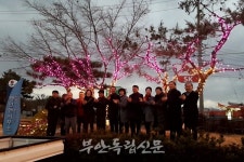 부안 행안면, 면사무소 정원 야간 트리조명 설치