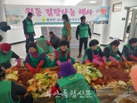 새마을지도자들, 읍면 월동김치 나눔 행사 이어져
