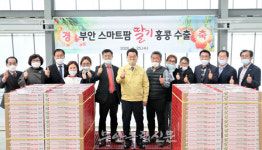부안 스마트팜 딸기 홍콩 수출길 올라
