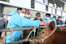 권익현 군수, 현장밀착형 소통 행보 눈길… 가축경매시장 찾아