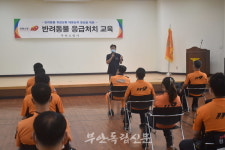 부안소방서, 생명존중을 위한 반려동물 응급처치 교육 실시