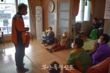 부안소방서, 마을 경로당 방문 응급처치 순회 교육 나서