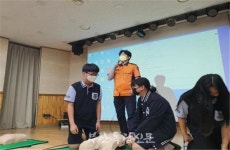 부안소방서, 중학생 대상 심폐소생술 교육