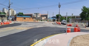 공사 멈춘 서문 회전교차로,이 돈 갖곤 안돼…원인은 보상금