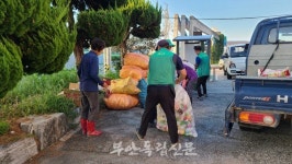 백산면 새마을지도자·부녀회, 추석맞이 환경정화활동 나서