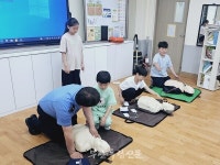 부안해경, 위도초등학교 수상 안전교육 나서