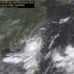 태풍 제비 이어 망큿, 시간차 형성 가시화…타이완섬 동·서海 열대저압부