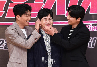 고준-김성균-김남길 독특한 '열혈사제' 브로맨스 [V포토]