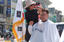 박종대 익산시의원 세무서 이전 반대 삭발투쟁