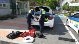 서학파출소, 피서철 대비 순찰차 장비 점검