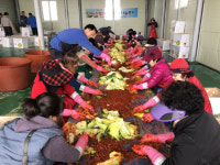 부안군 계화면 농가주부모임 저소득층 김장김치 전달행사 가져