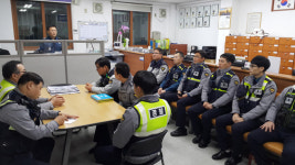 전주 화산지구대 직원들, 자체 자정결의 간담회
