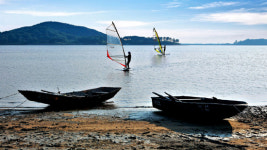 초여름 저수지의 싱그러움