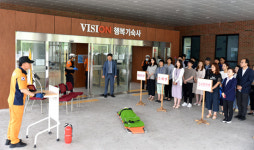 전주비전대, 완산소방서 서부119안전센터와 연계 화재대피 훈련 진행