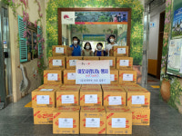 중화산1동 유명마트, 취약계층 라면 100박스 지원
