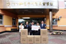 솔고 바이오메디컬, 전주시립요양병원에 마스크 1만5천매 기부