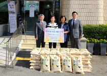 정읍중앙교회, 소외계층에 백미 40포 전달