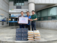 고창 성내면 다정농산, 백미-고구마 기탁