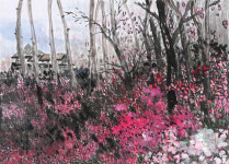 수묵채색 산수화··· 혜당 신정화 첫 개인전