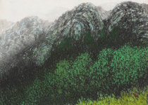 수묵채색 산수화··· 혜당 신정화 첫 개인전