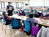 군산署 수송지구대, 교통사고 예방 홍보