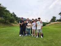 남원상록골프장서 대산초학생 골프라운딩 체험