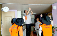 군산소방서, 남수라마을 소방시설 보급