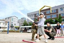 공군 38전대, 군산지곡초서 학생 대상 화재 예방 교육