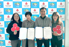 군산시 구암동, 건국우유와 건강음료 지원 협약