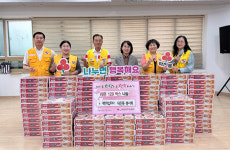적십자 덕진동봉사회 불우이웃 라면 120박스 기부