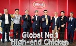 김춘진 사장, 한강식품 찾아 수출방안 논의