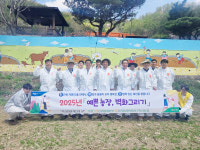 강원농협·남산농협·춘천철원화천양구축협, 예쁜 농장, 벽화 그리기