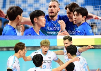 우리카드 vs 대한항공, 선두 싸움 재점화