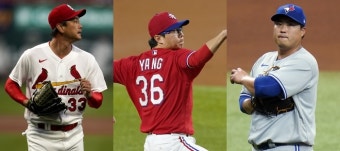 MLB '좌완 삼총사' 김광현-양현종-류현진, 차례로 출격