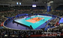 2022 국제배구연맹(FIVB) 발리볼챌린저컵 8강전 대한민국과 호주와의 경기 잠실학생체육관에서 열려