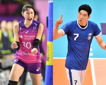 '단독 선두' 이끈 김연경, 5R MVP 선정… 허수봉은 데뷔 첫 라운드 MVP 영예