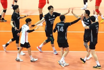 남자배구 대표팀, 몽골 3-0 완파…AVC 챌린지컵 4강 안착