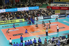 도드람 2023~2024 V-리그 삼성화재와 대한항공과의 경기가 열린 대전충무체육관