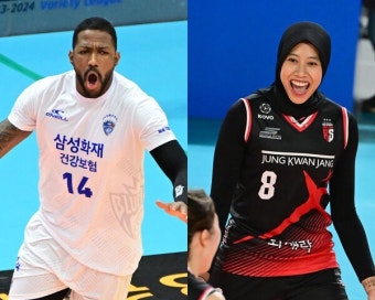삼성화재 요스바니-정관장 메가, 2023~2024 V-리그 1R MVP 선정