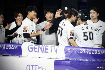 '천성호 끝내기 안타' kt, 연장 11회 접전 끝에 7-6으로 NC 꺾고 홈 팬들에게 '효도 승리' 보내
