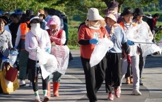 나주 남평읍, 집중호우 피해 강변 꽃단지 정화활동